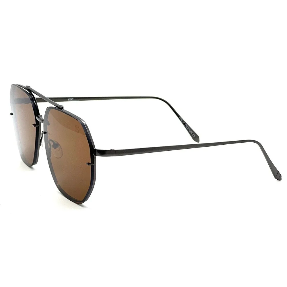 Rimless Sunglasses Men Fashion Designer Polygon Sunglasses Driving Fishing Gafas